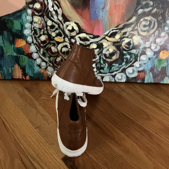 Lauren Ralph Lauren Brown and White Sneakers - Picture 4 of 4
